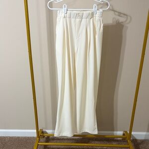 Elegant Cream Women's Trousers